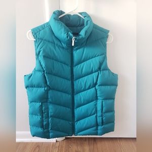 Land's End Blue Puffer Vest